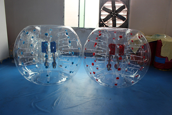 Chine Point rouge et PVC gonflable 0.8mm-1.0mm du football de bulle de point bleu fournisseur