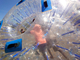 Boule de Zorb/boules gonflables bleues faites sur commande de hamster parc d'attractions pour des humains fournisseur