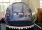 Tente claire gonflable personnalisée de dôme de globes de neige de Noël dehors fournisseur