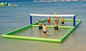 Jeux gonflables de sport de volleyball de jeux de l'eau de lac pour le parc aquatique fournisseur