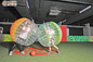 Boule gonflable de Zorb de centre de loisirs le football gonflable verte/jaune de bulle fournisseur