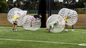 Impression gonflable adaptée aux besoins du client de compétence du football de bulle de couleur pour le divertissement fournisseur