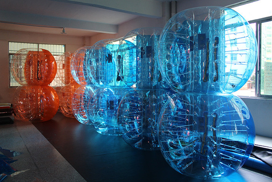 Chine Ballon humain gonflable du football gonflable bleu de la bulle 1.2mDia fournisseur