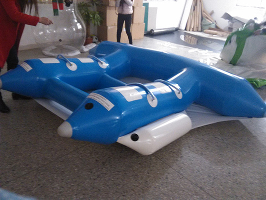 Chine Bateau de banane vert-bleu de sports aquatiques de PVC de 0.9mm 4m * 3m/3m*2.3 M fournisseur