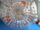Boule gonflable de PVC Zorb du point rouge 0.8mm, boule humaine gonflable de hamster diamètre de 3m x de 2m fournisseur